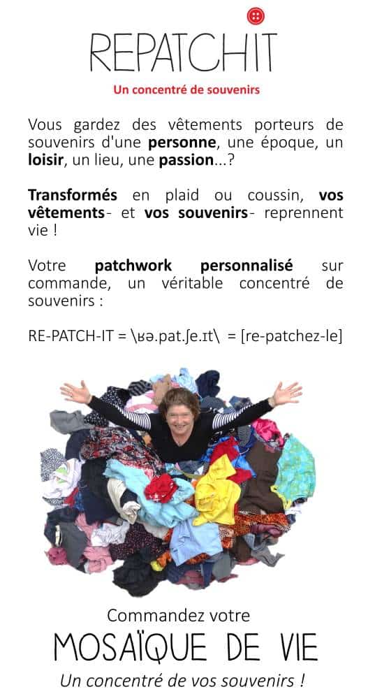 Affiche explicatif pour le patchwork personnalisé "Mosaïque de vie"