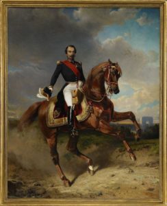 Portrait équestre de Napoléon III, par Carl Friederich Kiørboe