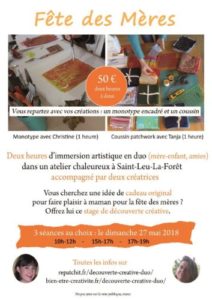 Flyer pour stage découverte à Saint Leu La Forêt
