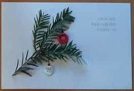 Une carte cadeau de Noël, pour un plaid personnalisé de Repatchit 