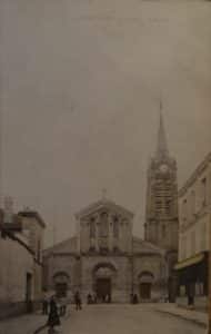 Eglise Saint-Gilles de Saint-Leu, carte postale ancienne