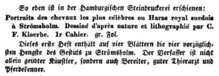 source citant l'ouvre lihographique de Carl Friedrich Kioerboe