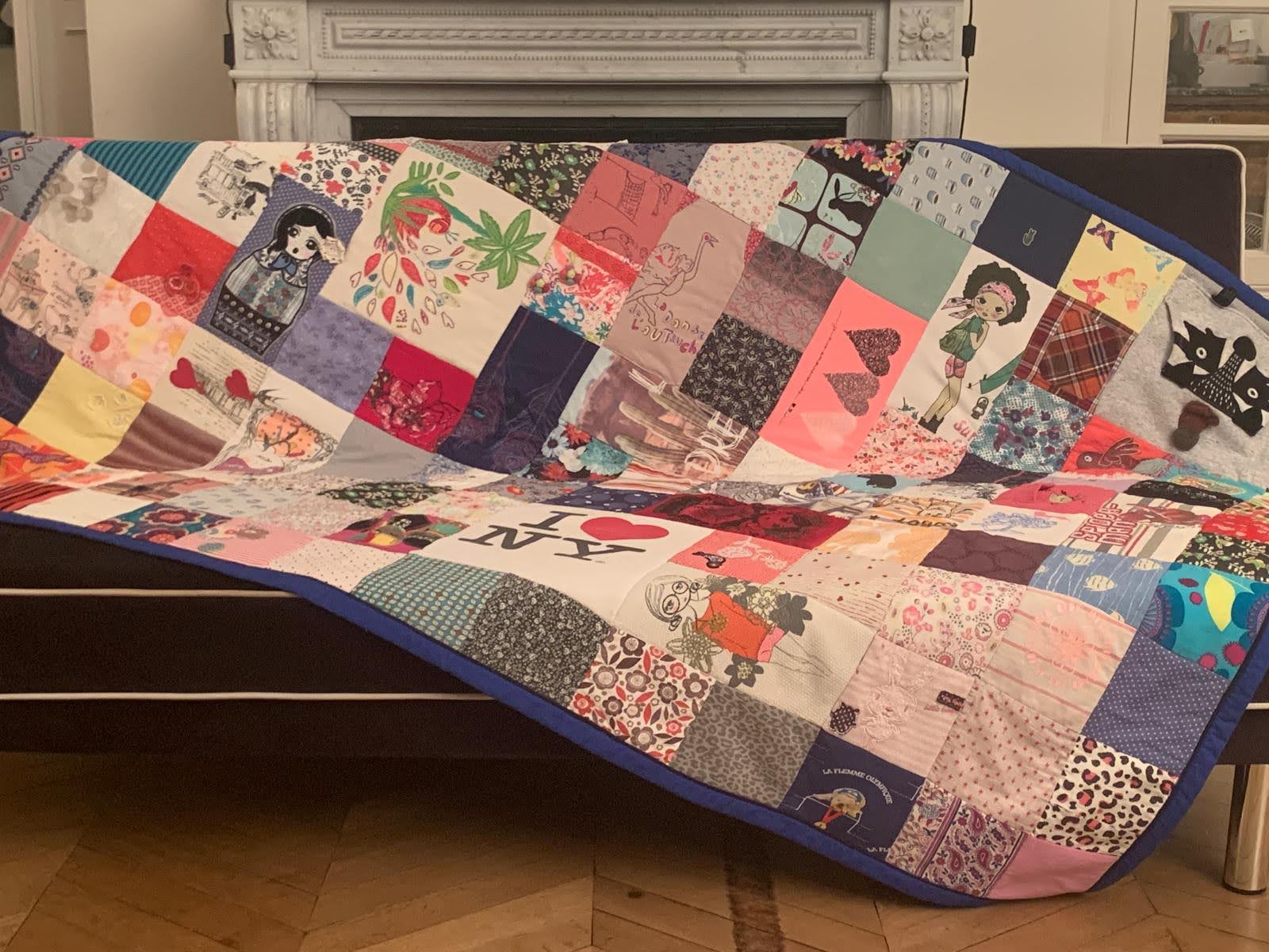 Plaid "souvenirs d'enfance"