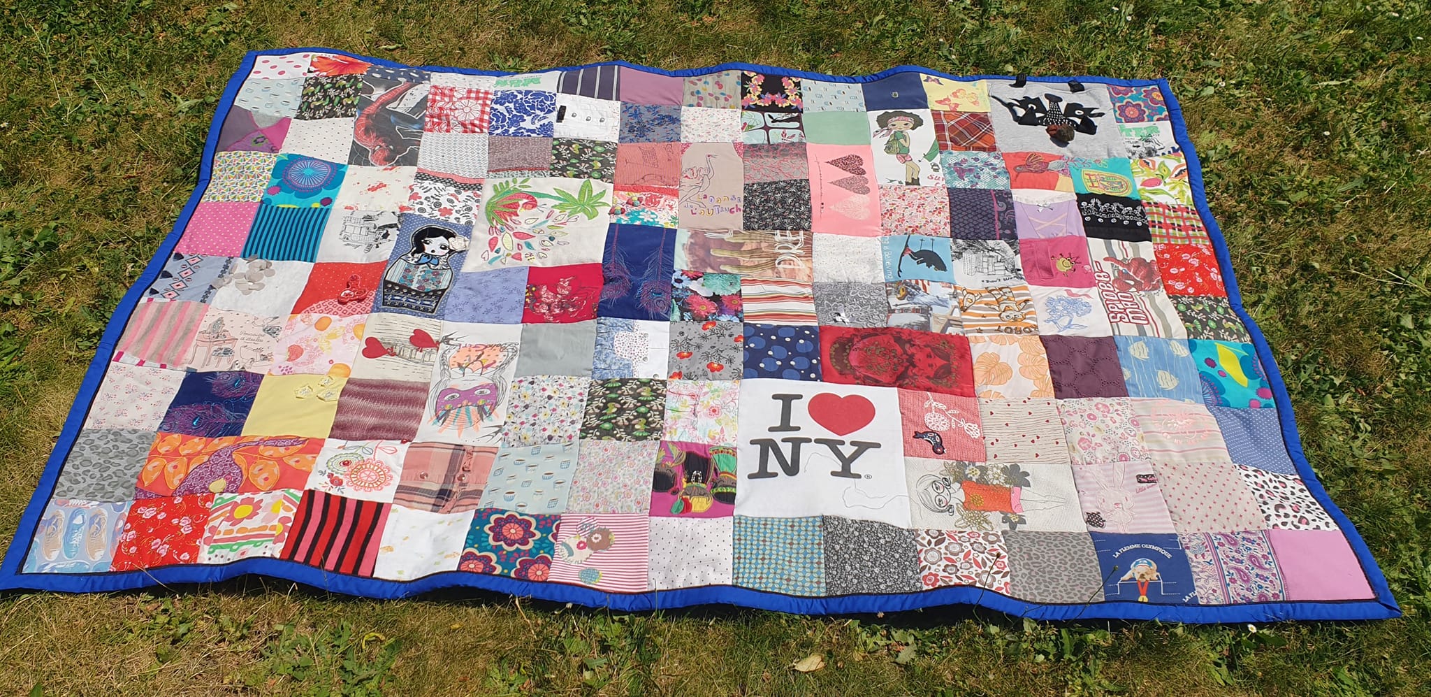 Le plaid "souvenirs d'enfance" de Julia